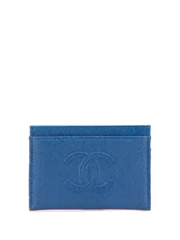 CHANEL Pre-Owned: Голубой картхолдер 