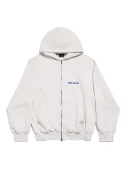Balenciaga: Белая толстовка 