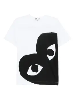 Comme Des Garçons Play: Футболка  Heart с принтом