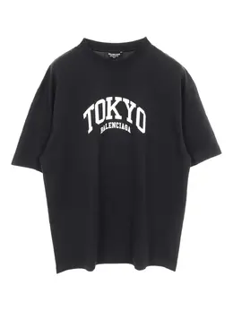 Balenciaga Pre-Owned: Чёрная футболка 