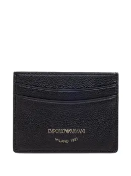 Emporio Armani: Чёрный картхолдер 