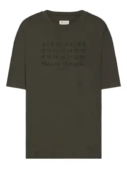 Maison Margiela: Тёмная футболка 