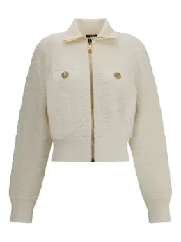 Balmain: Твидовая куртка 