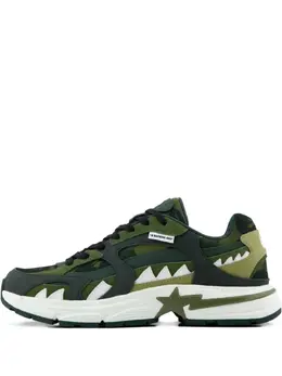 A BATHING APE®: Зелёные кроссовки 
