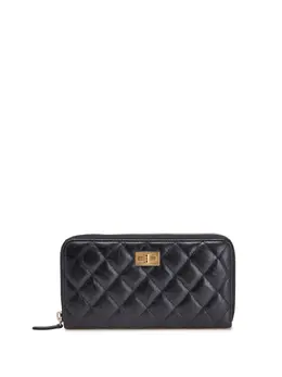 CHANEL Pre-Owned: Чёрный кошелёк 