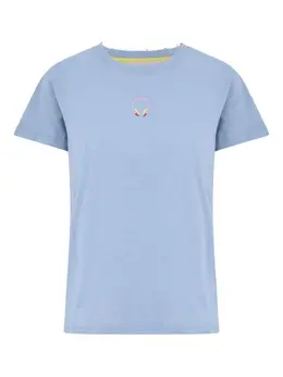 Mira Mikati: Голубая футболка 