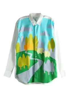 Comme Des Garçons Shirt: Рубашка в полоску 