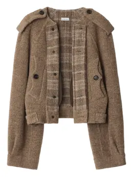 Burberry: Коричневый шарф 