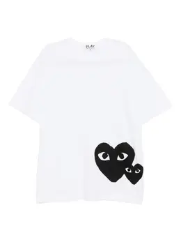 Comme Des Garçons Play: Футболка  Heart с принтом