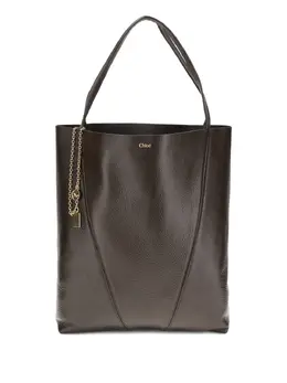 Chloé: Тёмная сумка-шоппер 