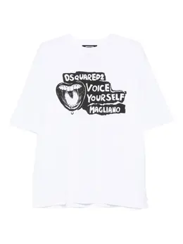 DSQUARED2: Белая футболка 