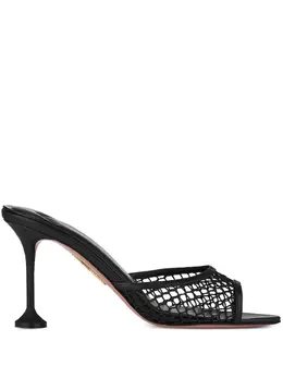 Aquazzura: Чёрные сандалии 