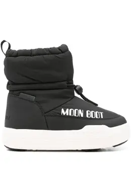 Moon Boot: Чёрные ботинки 