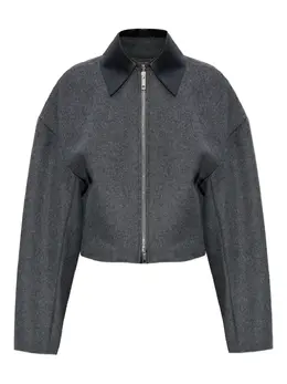 Sportmax: Кожаное пальто 