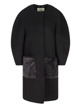 FENDI: Пальто с рукавами-фонариками 