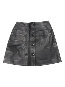 Christian Dior Pre-Owned: Кожаная юбка 