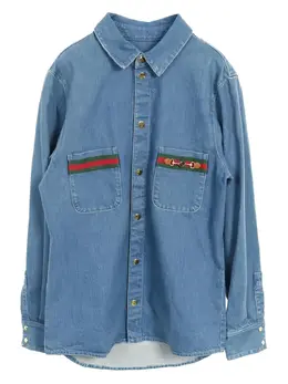 Gucci Pre-Owned: Джинсовая рубашка 