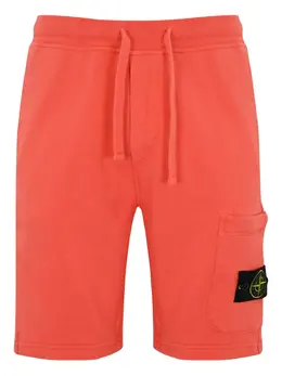 Stone Island: Оранжевые шорты  Compass