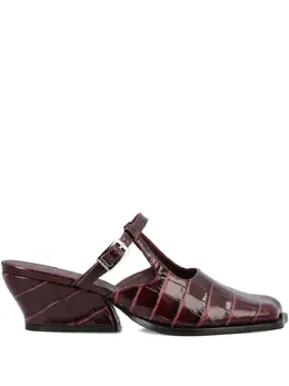 LOEWE: Красные сабо 