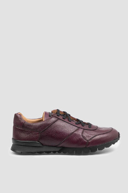 Kiton: Бордовые кроссовки 