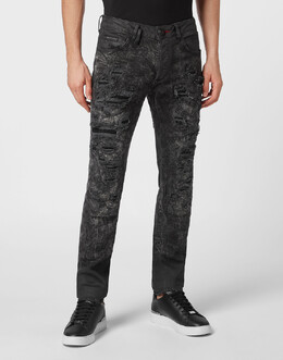 Philipp Plein: Прямые джинсы 
