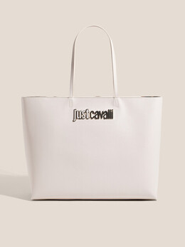 Just Cavalli: Белая спортивная сумка 