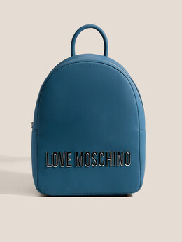 Love Moschino: Синяя спортивная сумка 