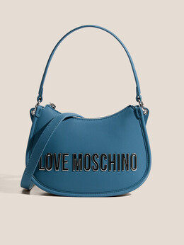 Love Moschino: Синяя спортивная сумка 