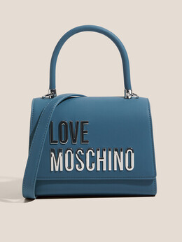 Love Moschino: Синяя спортивная сумка 