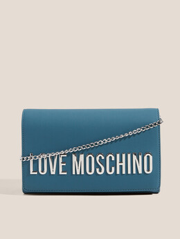 Love Moschino: Синий клатч 