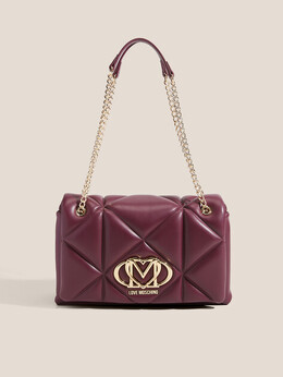 Love Moschino: Бордовая сумка 