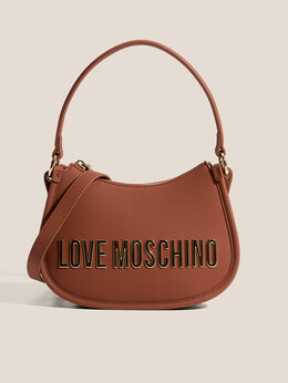 Love Moschino: Коричневая спортивная сумка 