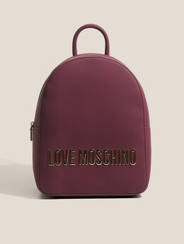 Love Moschino: Бордовая спортивная сумка 