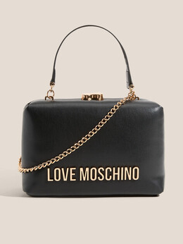 Love Moschino: Чёрная спортивная сумка 