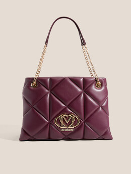 Love Moschino: Бордовая сумка 