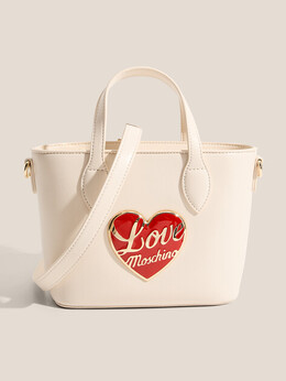 Love Moschino: Белая спортивная сумка 