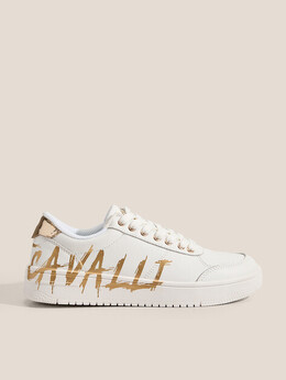 Just Cavalli: Белые кроссовки 