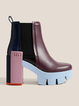 United Nude: Бордовые ботинки 