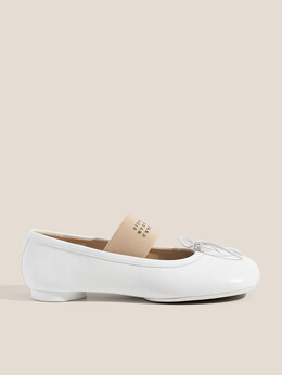 Mm6 Maison Margiela: Белые балетки 