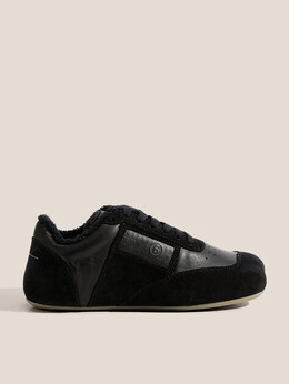 Mm6 Maison Margiela: Чёрные кроссовки 