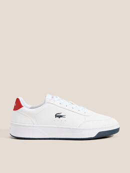 Lacoste: Белые кроссовки 