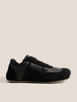 Mm6 Maison Margiela: Чёрные кроссовки 