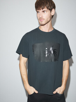 Mm6 Maison Margiela: Чёрная футболка 