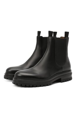 Gianvito Rossi: Чёрные ботинки 