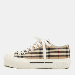 Burberry: Бежевые кроссовки 