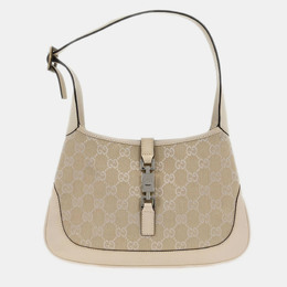 Gucci: Белая сумка  Jackie