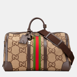 Gucci: Коричневая спортивная сумка  Web