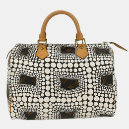 Louis Vuitton: Белая сумка  Speedy 30