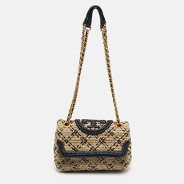 Tory Burch: Чёрная сумка  Fleming