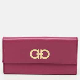 Salvatore Ferragamo: Розовый кошелёк  Gancio